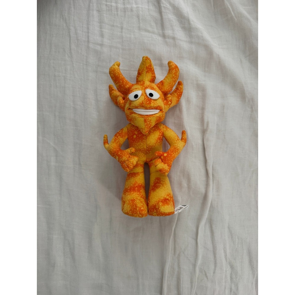 Vintage 2002 FIFA World Cup Korea Japan Ato Mascot Plush Orange Spherik 10in